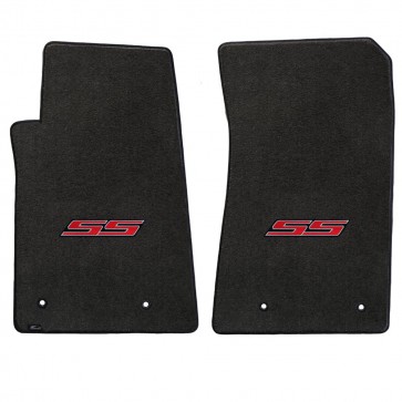 Gen-6 Camaro | (2) Velourtex® Ebony Mats | SS Logo