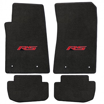 Gen-6 Camaro | (4) Velourtex® Ebony Mats | RS Logo