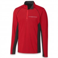 Camaro Colorblock | Half Zip - Red/Black