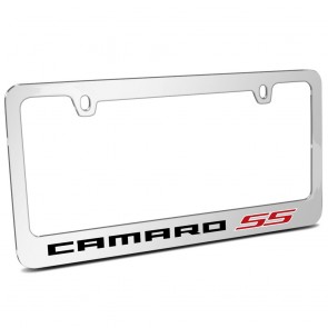 Camaro SS Chrome Metal | License Plate Frame