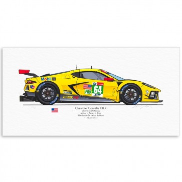#64 Limited Edition | 2022 Le Mans Car Print