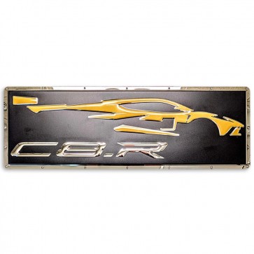Corvette C8.R Gesture Metal Sign