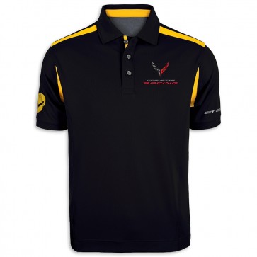 Corvette Racing Two-Tone Polo | Black/Yellow