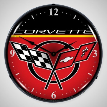 Corvette C5 | 14" LED Backlit Clock