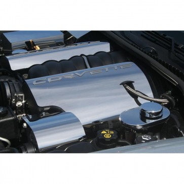 Corvette C6 Polished Fuel Rail Covers - 2005-2007