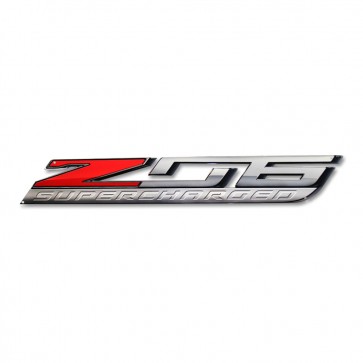 Corvette “Z06 Supercharged” Metal Sign - 35” x 5”