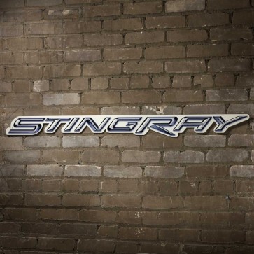 Stingray Script Steel Sign | 32" x 3"