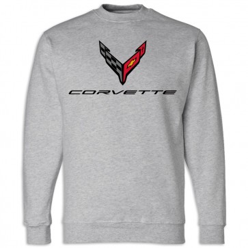 C8 Corvette USA Made | Crewneck Sweatshirt - Dark Ash