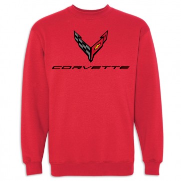 C8 Corvette USA Made | Crewneck Sweatshirt - Red