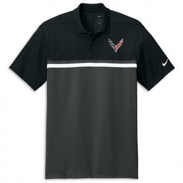 Nike Dri-FIT Colorblock Polo | Black/Gray/White