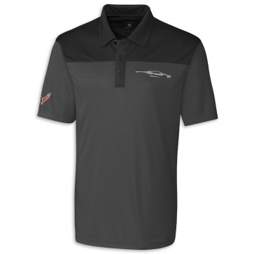 Colorblock Tech Polo | Titan/Black