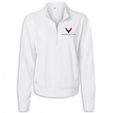 Adidas Quarter-Zip Pullover | White
