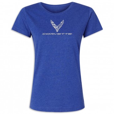 Corvette Signature Style Tee | Vintage Royal