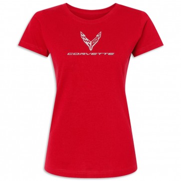 Corvette Signature Style Tee | Red