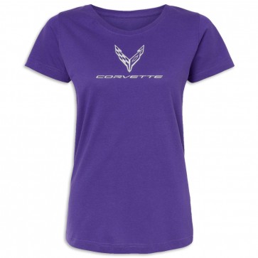 Corvette Signature Style Tee | Purple