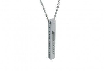 C8 ERAY Bar Necklace | Silver