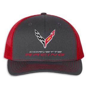 Corvette Racing Mesh Back Cap | Charcoal/Red