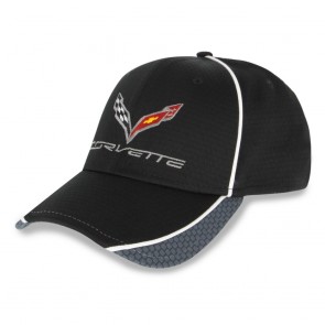 Corvette Hex Pattern Cap | Black/Graphite/White