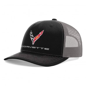 C8 Mesh-Back Cap | Black/Charcoal