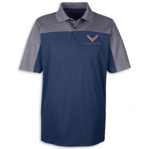 C7 Summit Colorblock Polo | Navy/Carbon