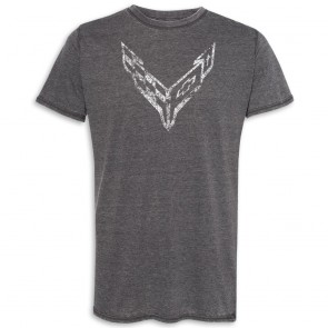 C8 Crossed Flags | Distressed Tee