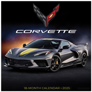 2025 Corvette 18 month Wall Calendar