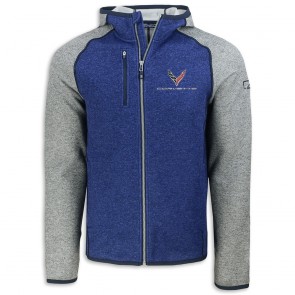 Cutter & Buck Hooded Fleece | Tour Blue/Polished Heather