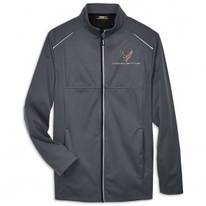 Three-Layer Knit Tech-Shell Jacket | Carbon