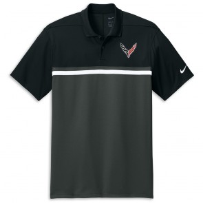 Nike Dri-FIT Colorblock Polo | Black/Gray/White
