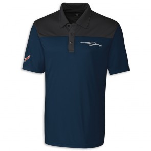 Colorblock Tech Polo | Navy/Titan