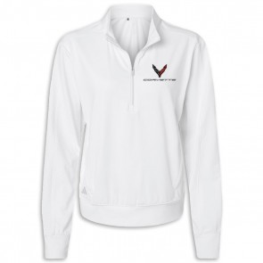 Adidas Quarter-Zip Pullover | White