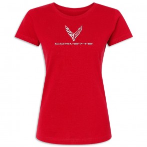 Corvette Signature Style Tee | Red