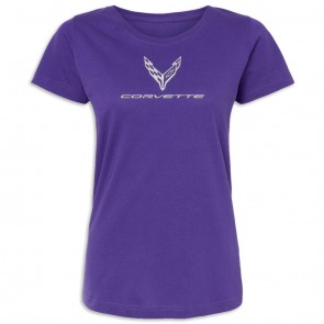 Corvette Signature Style Tee | Purple