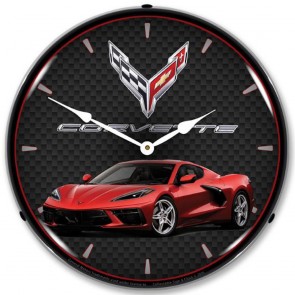 C8 Corvette Color-Matched | LED Backlit Clock 