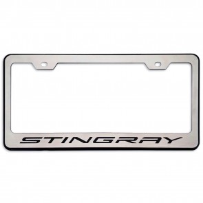 C8 Stingray License Plate Frame - Black