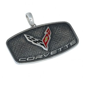 C8 Corvette Pendant | Sterling Silver