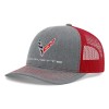 C8 Mesh-Back Cap | Heather Gray/Red