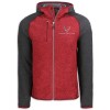 Cutter & Buck Hooded Fleece | Red Heather/Charcoal