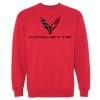 C8 Corvette USA Made | Crewneck Sweatshirt - Red