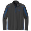 Colorblock Quarter-Zip | Charcoal Gray/True Royal