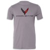 C8 Corvette Crossed Flags Tee | Storm