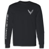 Crossed Flags Long Sleeve Tee | Black