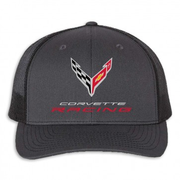Corvette Racing Mesh Back Cap | Charcoal/Black
