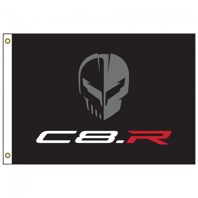 thumbnail image 2 of Corvette Racing Jake Skull Vinyl Decal Sticker – For C7 Stingray, Z07, Z51, Z06, C7R IMSA 2 of 5