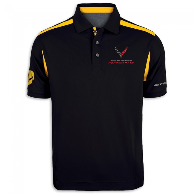 Corvette Racing Two-Tone Polo | Black/Yellow