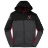 Colorblock Hooded Full-Zip Jacket | Black/Graphite/Red