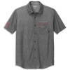 Short Sleeve Button-Front Shirt | Blacktop Heather
