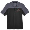Colorblock Performance Polo | Black/Carbon